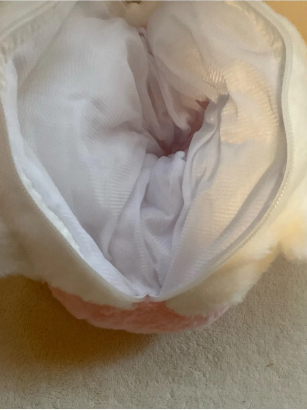 Plush Pink & White Kitty Kids Handbag - Cute Bunny Design